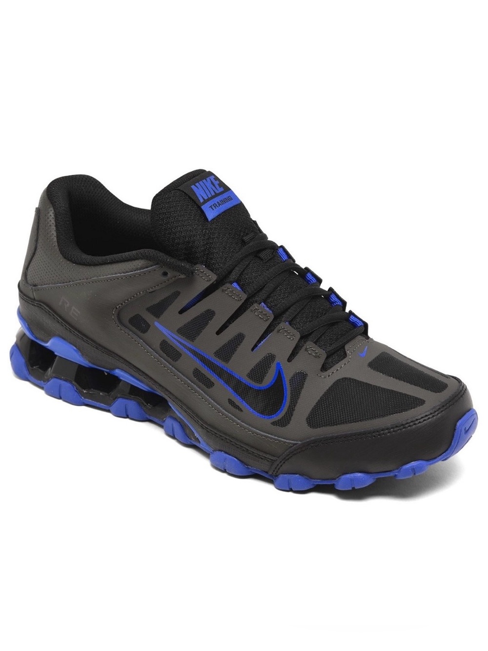 Nike Men's REAX 8 TR Mesh Sneaker Black/ Dark Grey/ Blue Shoes Size 10.5 New